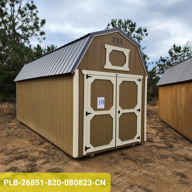 8×20 Lofted Barn – Buckskin #10E-N