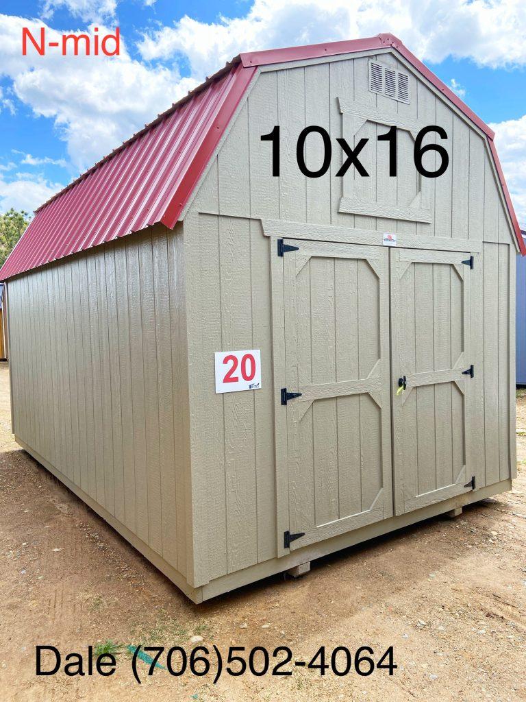 10×16 Lofted Barn – Clay – nmid #20E
