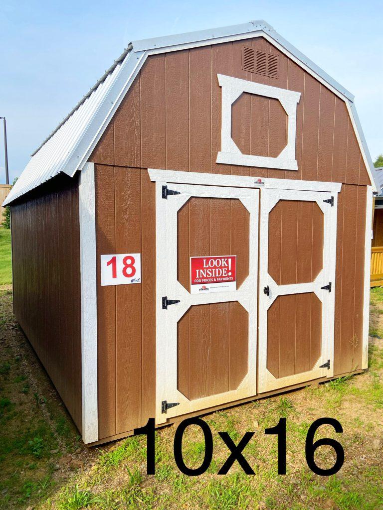 10×16 Lofted Barn – Brown