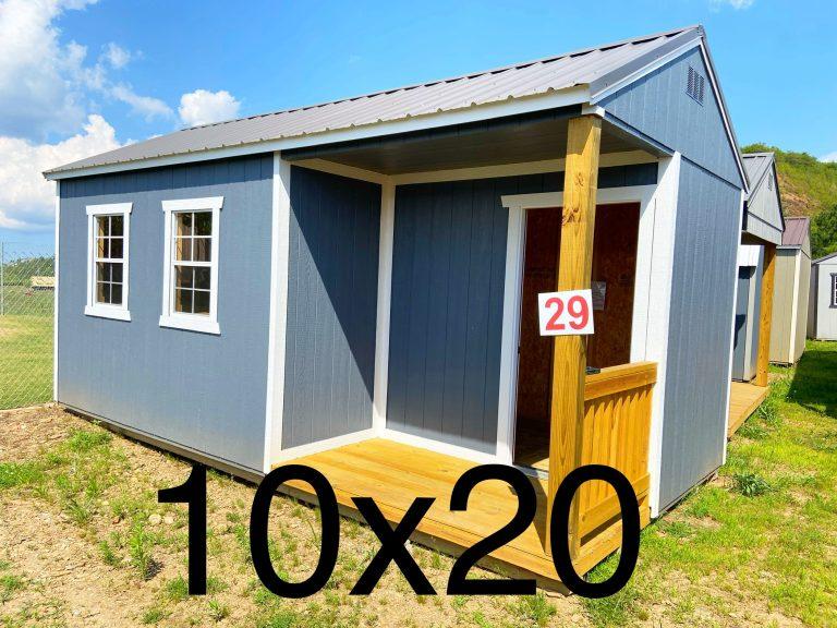 10×20 Utility Side Porch Cabin – Gibraltar