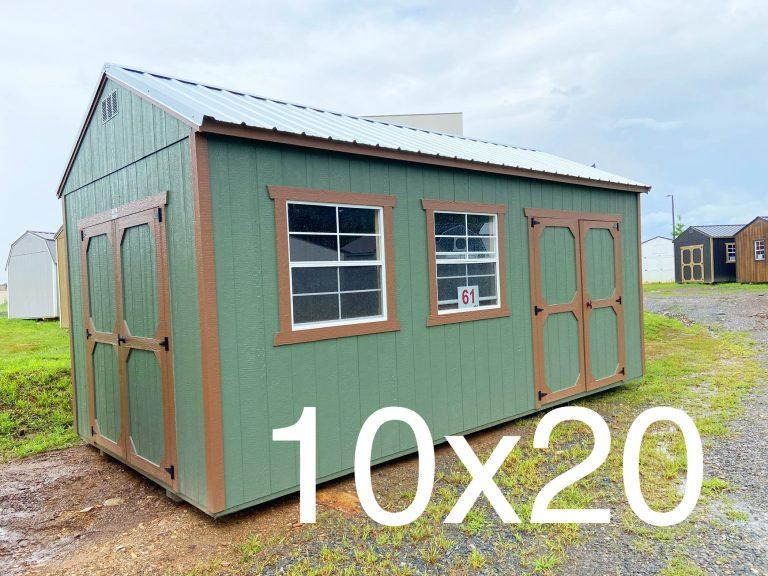 10×20 Utility Shed – Rosemary Green