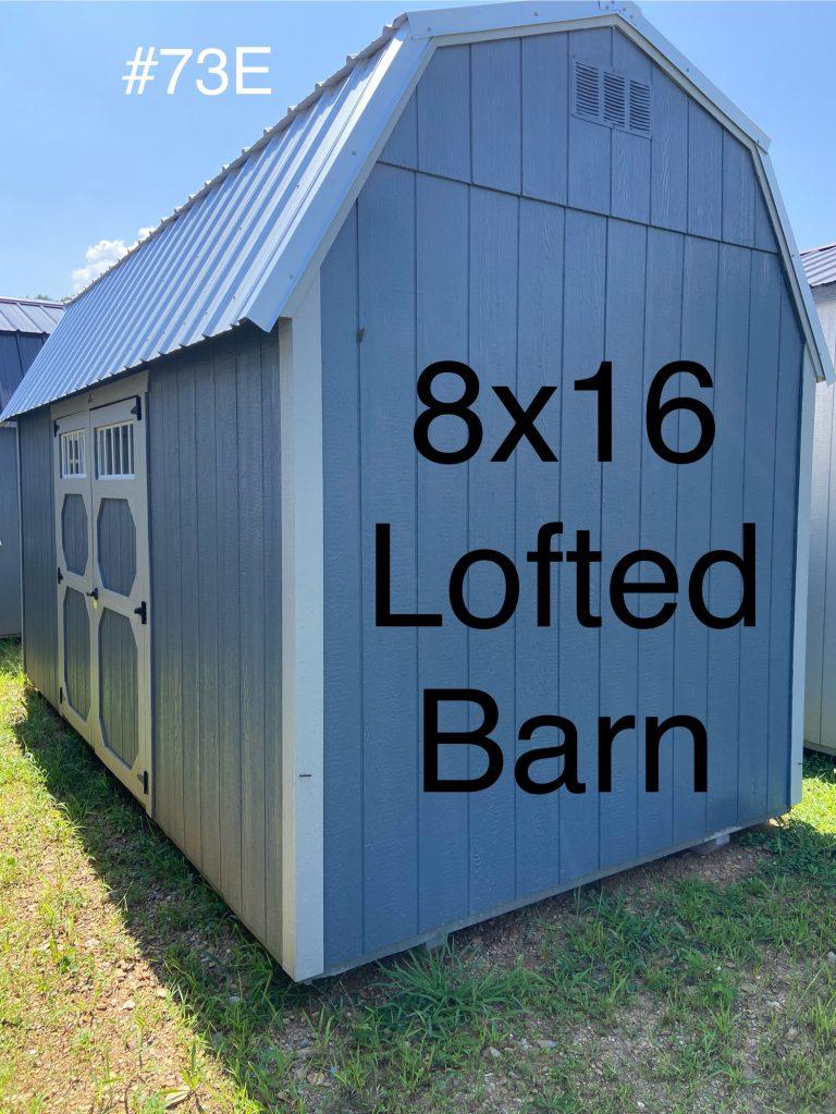 8×16 Lofted Barn – Gibraltar-#73E-Nlft